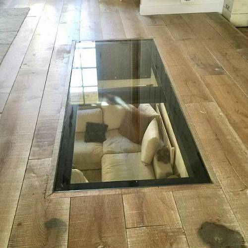 Fourniture et pose d_un plancher de verre 